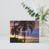 クリアウォーター、フロリダクリスマスグリーティング ポストカード (スタンド正面)