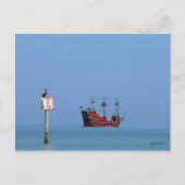 クリアウタービーチ海賊巡航はがき ポストカード (正面)