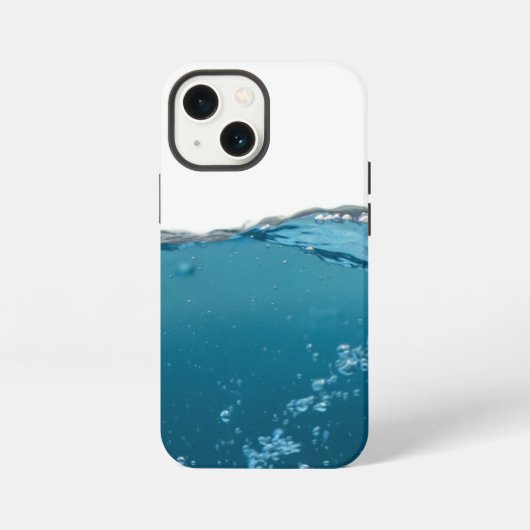 クリアブルーウェーブ iPhoneケース (裏面)