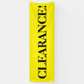 クリアラシンプルンス黒の黄色のバナー記号 横断幕 (縦)