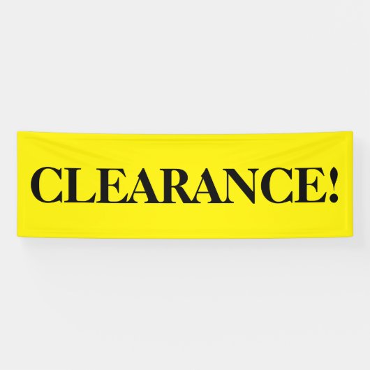 クリアラシンプルンス黒の黄色のバナー記号 横断幕 (横)