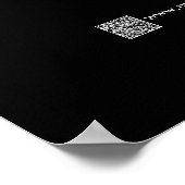 クリアランスセールストアービジネス割引ブラック ポスター (角)