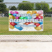 クリアランス販売ビニールバナー3' x 5'バナー 横断幕 (インサイチュ)