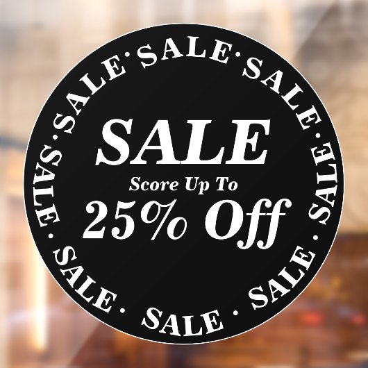 クリアランス セール ストア ウィンドウ サイン - カスタム テキスト ウィンドウサイン (シート2)