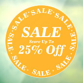 クリアランス セール ストア ウィンドウ サイン - カスタム テキスト ウィンドウサイン (シート3)