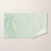 クリアリングにピンクの弓を持つ可愛いベビーゾウ バスタオルセット (ハンドタオル)