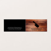 クリアーナイフ |木製ボード 名刺 (外部フラット)