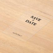 クリア アクリル招待状 (レイダウン)