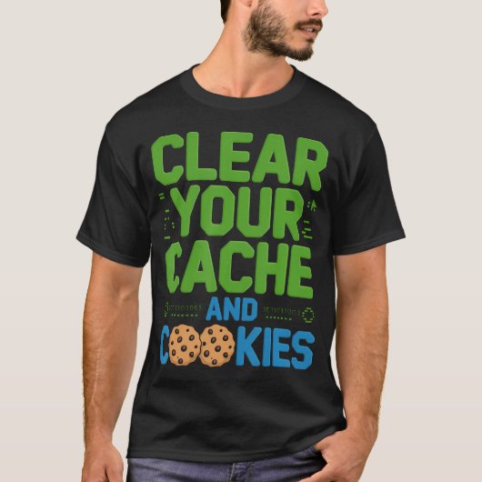 クリアCookieソフトウェア開発者コーディング Tシャツ (正面)
