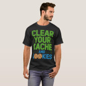 クリアCookieソフトウェア開発者コーディング Tシャツ (正面フル)