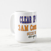 クリアIP BGP - 3AM Courage コーヒーマグカップ (正面左)