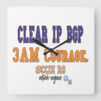 クリアIP BGP - 3AM Courage スクエア壁時計