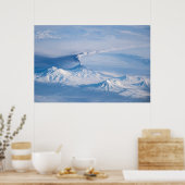 クリウチェフスコイ火山から放出されるプルーム。 ポスター (キッチン)