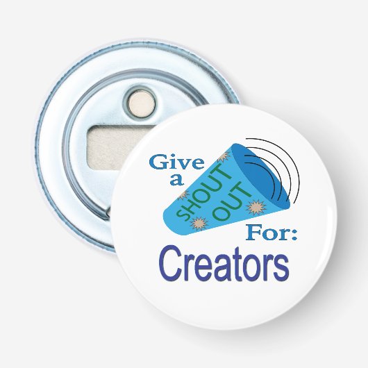 クリエイターのために大声で叫ぶ 栓抜き (正面)