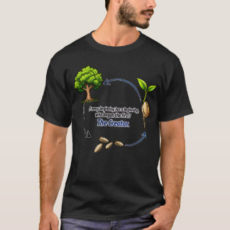 クリエイター - 考えさせられる哲学的自然 Tシャツ