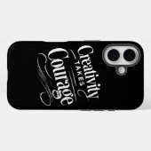 クリエイティビティが勇気を持つアートインスパイアデザイン Case-Mate iPhoneケース (裏面 (横))
