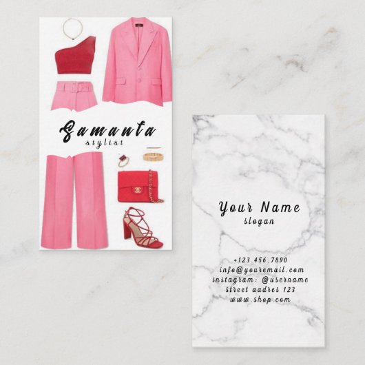 クリエイティビティとオートクチュールの出会い 名刺 (正面/裏面)