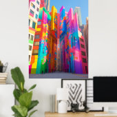 クリエイティビティのスプレーカラフル: Graffiti Kids Room ポスター (ホームオフィス)