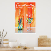 クリエイティビティは写真ポスターに掲載 ポスター (キッチン)