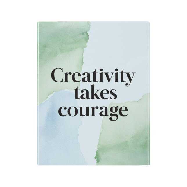 クリエイティビティは勇気を引き出すオプション2 メタルプリント (正面)