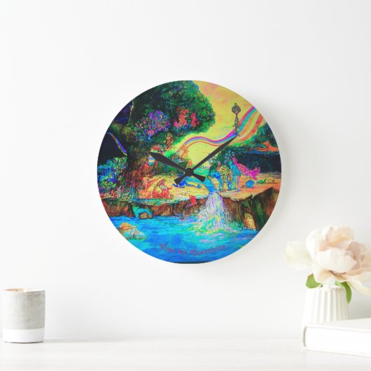 クリエイティビティ時計の時間 ラージ壁時計 (ホーム)