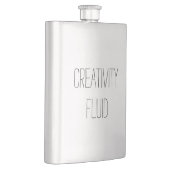 クリエイティビティ流体クラシックおもしろいおもしろいスチールフラスコ フラスク (右)