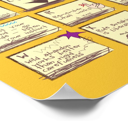 クリエイティビティ・アルファベット ポスター (角)