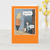 クリエイティブおもしろいトリックまたはトリートコスチュームハロウィーン カード (黄色い花)