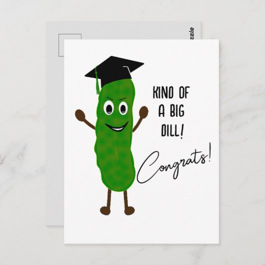 クリエイティブおもしろい卒業プンディル卒業カード ポストカード (正面/裏面)