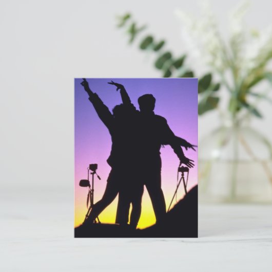 クリエイティブおもしろい対記念日パーティの招待状 招待状 (スタンド正面)