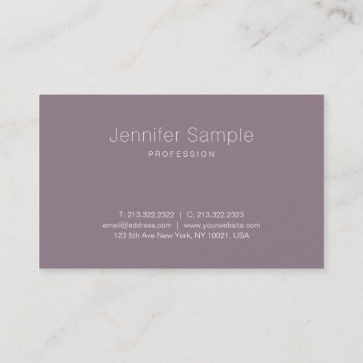 クリエイティブお洒落プロフェッショナルモダンデザイン 名刺 (裏面)