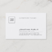 クリエイティブお洒落独自の会社のロゴプレーントレンディー 名刺 (正面)