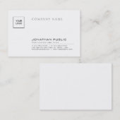 クリエイティブお洒落独自の会社のロゴプレーントレンディー 名刺 (正面/裏面)