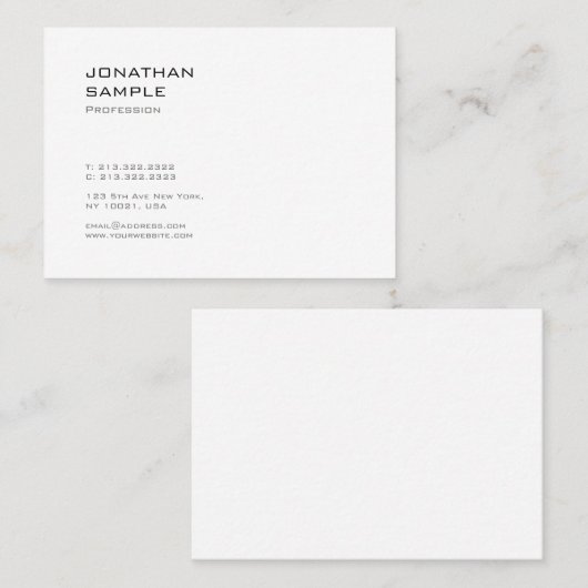 クリエイティブかわいいデザインモダントレンディープカッコいいラン 名刺 (正面/裏面)