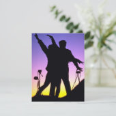 クリエイティブで楽しいカップルの記念日パーティー招待状 招待状 (スタンド正面)