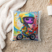 クリエイティブと芸術的枕デコールの側面。 クッション (ブランケット)