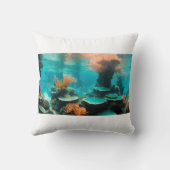 クリエイティブと芸術的枕デコールの側面。 クッション (裏面)