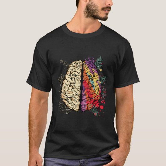クリエイティブと論理胡脳解剖学 Tシャツ (正面)