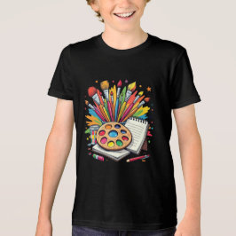 クリエイティブなクルーのアートクラス トライブレンドTシャツ