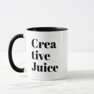 クリエイティブなジュース アーティスト、ライター、デザイナー、インスピレーション マグカップ