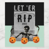 クリエイティブなハロウィンパーティー ワインラベル (シングルラベル)