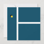 クリエイティブなピックルボールパーティー 招待状 (裏面)