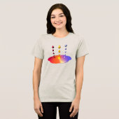 クリエイティブなペンキの混色 トライブレンドTシャツ (正面全面)