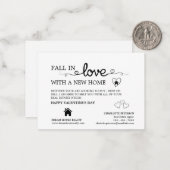 クリエイティブな不動産プロモーション バレンタインデー ノートカード (正面/裏面インサイチュ)