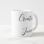 クリエイティブな人へのプレゼントに最適な「クリエイティブ・ジュース」マグカップ ジャンボコーヒーマグカップ (正面右)