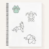 クリエイティブな動物スケッチ ノートブック (正面)