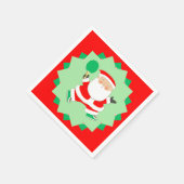 クリエイティブな卓球クリスマスホリデーパーティー スタンダードカクテルナプキン (角)