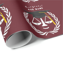 クリエイティブな法科大学院卒業ギフト ラッピングペーパー