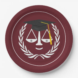 クリエイティブな法科大学院卒業式 ペーパープレート