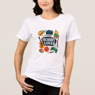クリエイティブな趣味 タイポグラフィーデザイン - 芸術的で トライブレンドTシャツ